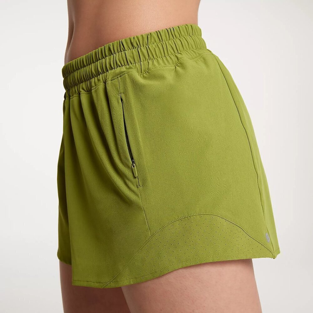 NWT CALIA Relaxed Mid Rise Infinity Green Running Shorts - Picture 4 of 7